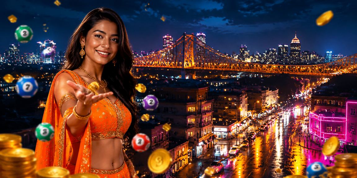 Lottery enthusiasts view bright signage in Kolkata